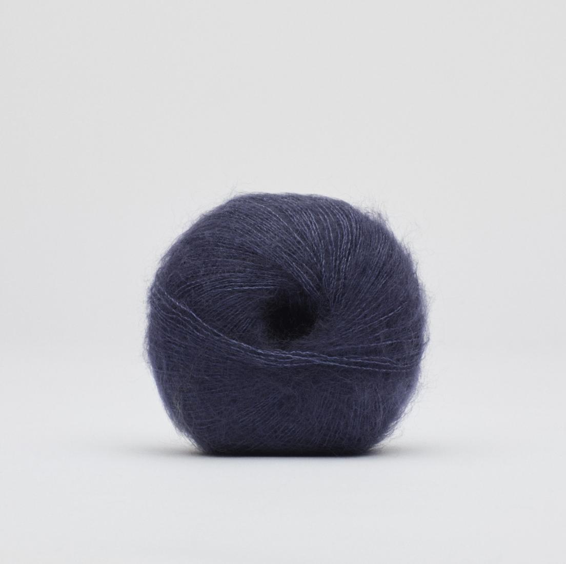 Bandana Mohair et Soie — Marine - vue 1