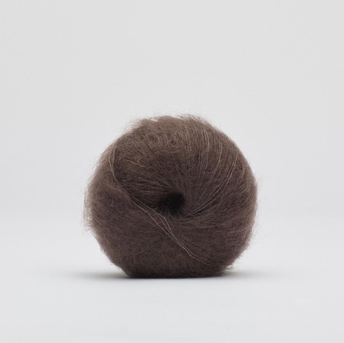 Bandana Mohair et Soie — Marron - vue 1